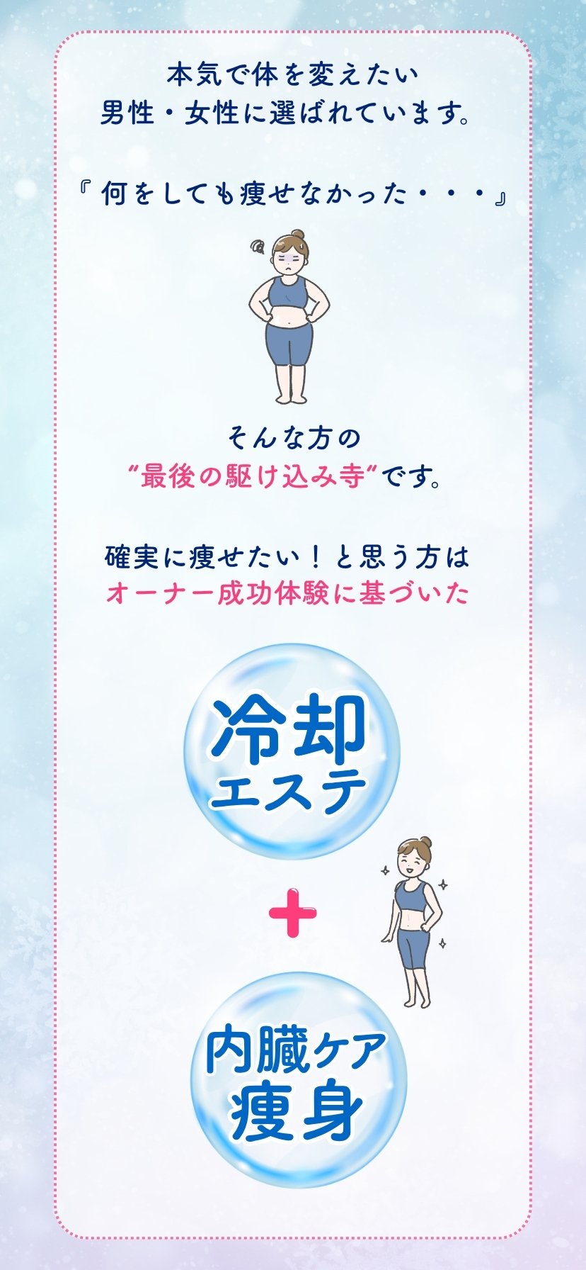 本気で体を変えたい方の最後の駆け込み寺